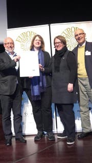 Bei der Nominierungsveranstaltung zum Europäischen Museumspreis erhielt das Ziegelei-Museum aus der Gemeinde Cham eine Auszeichnung. (Bild: Ziegelei-Museum Cham)
