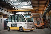 Der autonom fahrende Bus Trapizio verfügt über elf Sitze. (Bild: Trapeze Switzerland)