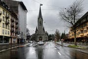 Blick auf die Pauluskirche. (Bild: Nadja Schärli (Luzern, 18. März 2013))