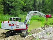 Solarbagger von Markus Affentranger in Altbüron. (Bild: PD / Solarpreis 2015)