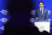 Kanadas Premier Justin Trudeau an der Eröffnung des 48. Weltwirtschaftsforums in Davos. (Bild: Keystone (23. Januar 2018, Davos))