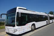 ... und ist ab sofort auf dem gesamten ZVB-Liniennetz unterwegs: Der neu beschriftete ZVB-Bus. (Bild: PD)