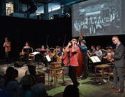 Spiel mit Volksmusikoriginalen im Neubad. (Bild: Peter Fischli/LF (9. April 2017))