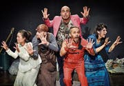 Das aktuelle Ensemble des luki*ju-Theaters überzeugt durch ein facettenreiches Spiel im Stück «Gaia». (Bild: Marcel Kaufmann)