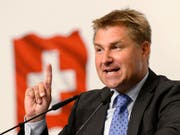 Toni Brunner an der DV der SVP Ende August (Archiv) (Bild: Keystone)