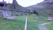 Der Heckrotor des Helikopters ist mit dem Kabel der Transportseilbahn kollidiert. (Bild: PD)
