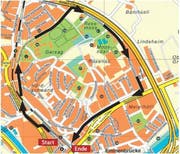 Die Demonstrations-Route durch Emmen. (Bild: pd)