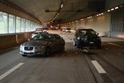 Der Unfall ereignete sich im Kirchenwaldtunnel. (Bild: Kantonspolizei Nidwalden)