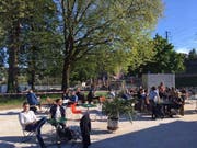 Beim Reusszopf hat die neue Sommerbar «Nordpol» ab sofort geöffnet. (Bild: PD)