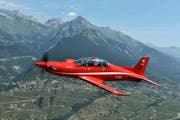 Ein PC-21, mit dem die Schweizer Luftwaffe Trainingsflüge absolviert. (Bild: Pilatus-Flugzeugwerke)