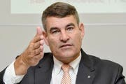 ... und der Schaffhauser FDP-Regierungsrat Christian Amsler. (Bild: Keystone / Steffen Schmidt)