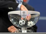 In Nyon wurden am Freitagmittag die Viertelfinals in der Champions League ausgelost (Bild: KEYSTONE/MARTIAL TREZZINI)