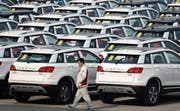 Geländewagen der chinesischen Marke Great Wall Motors. (Bild: Andy Wong/Keystone (Baoding, 19. Februar 2017))