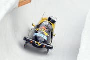 Höhenflug dank Zentralschweizer Hi-Tech: Bobpilot Ivo Rüegg (Bild) holte sich am Wochenende mit Cédric Grand den Sieg im Gesamtweltcup. (Bild pd)