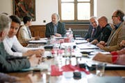 Blick in eine Kommissionssitzung im Rathaus. (Bild: Corinne Glanzmann (Sarnen, 3. Mai 2017))