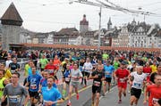Der Swiss City Marathon – Lucerne erfreut sich bei den Läufern grosser Beliebtheit. (Bild: PD)