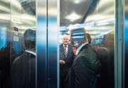 Rauf oder runter? Die Zukunft von CSU-Chef Horst Seehofer ist ungewiss. (Bild: Lukas Barth-Tuttas/EPA (München, 25. September 2017))