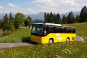 Das Postauto auf der Strecke Wolhusen-Romoos (Bild PD)