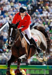 Romain Duguet auf Quorida De Treho. (Bild: AP/John Locher)