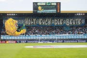 Choreo der FCL-Fans vor dem Heimspiel gegen die Grasshoppers Zürich. (Bild: Philipp Schmidli (Luzern, 6. August 2017))