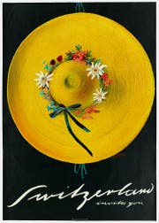 Carigiets Tourismusplakat «Switzerland invites you» von 1937. (Bild: Schweizerisches Nationalmuseum/Alois Carigiet Erben)