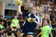 Lisa Frey von Spono Nottwil bucht einen Treffer. (Bild: Nadia Schärli)