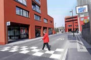 Im Dorfzentrum von Rotkreuz geht es langsamer zu. (Bild Werner Schelbert)