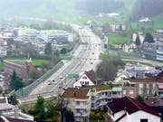 Der heutige Autobahnanschluss Wollerau. (Bild: Bundesamt für Strassen)