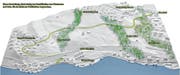 Die Nordzufahrt in der 3D-Darstellung. (Bild: PD)