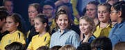Auch die Jungen wirkten bei der Show «Tatort Allenwinden» mit. (Bild: Stefan Kaiser (Allenwinden, 25. November 2017))