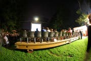 Übertragung eines Films im Openair Kino Sursee. (Bild Kinosursee.ch)