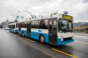 Extrafahrt über die Seebrücke zum Abschied: Die Anhänger-Busse der VBL werden ausgemustert.