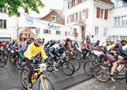 Auf die Biker wartet eine 25 Kilometer lange Strecke. (Bild: Patrick Hürlimann (Zug, 20. Juni 2016))