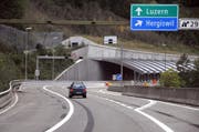 Die Ausfahrt Hergiswil muss zeitweise gesperrt werden. (Bild: Archiv Neue NZ)