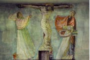 Eine von sechs Szenen der Passion Christi in der Kapelle des ehemaligen Kantonsspitals. (Bild: PD / Alois Ottiger)