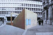 So stellte sich Georg Keller sein Bühnenprojekt für Banker auf dem Zürcher Paradeplatz vor. (Bild: PD)
