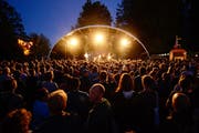 Auf der Hauptbühne spielen dieses Jahr unter anderem die Dänin Agnes Obel, Wand aus Kalifornien, der Basler Zeal & Ardor sowie die Zürcherin Big Zis. (Bild: Dominik Wunderli, 11. Juni 2015)