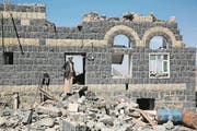 Bild der Zerstörung in der jemenitischen Hauptstadt Sanaa. (Bild: Hani Mohammed/AP, 16. Februar 2017)