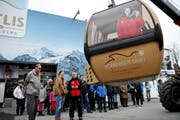 Eine eigene Gondel für Dominique Gisin. (Bild: Corinne Glanzmann / Neue LZ)