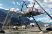 Für die Aussichtsplattform der Alptransit Gotthard AG im Rynächt wird ein neuer Standort gesucht. (Bild: PD)