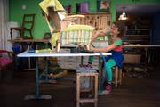 Besuch im Atelier der Innendekoration von Monig Z`Rotz. (Bild: Nadia Schärli / Neue LZ)