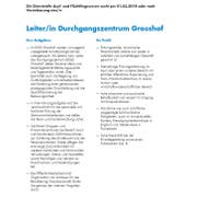 Mit diesem Stelleninserat wird nach einem neuen Leiter für das Durchgangszentrum Grosshof in Kriens gesucht. (Bild: Screenshot)