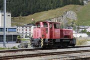 Eine Diesel-Rangierlokomotive des Typs Tm 2/2. Eine Lok der gleichen Bauart ist mit vier Waggons führerlos die Schöllenen hinuntergedonnert. (Bild: Florian Arnold / Neue UZ)