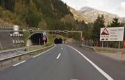 Der Naxbergtunnel zwischen Göschenen und Wassen. (Bild: Google Maps)