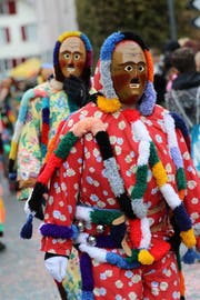Typische Melser Fasnachtsfigur: der «Rölli». (Bild: Ignaz Good/Sarganserländer)