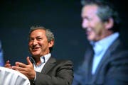 Samih Sawiris an einem Vortrag in Luzern. (Bild Chris Iseli/Neue LZ)