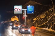 Der Mositunnel wird während 59 Wochen nachts gesperrt. (Archivbild LZ)
