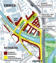 So soll der Seetalplatz aufgepeppt werden. (Bild: Neue LZ)