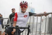 Neff war ein paar Tage davor im Training gestürzt und zog sich dabei eine Rippenverletzung zu. (Bild: Keystone / Peter Klaunzer)
