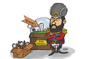 Zeigt stolz sein Stans miniature: Zar Bey-el-R. (Bild: Zeichnung tobit)